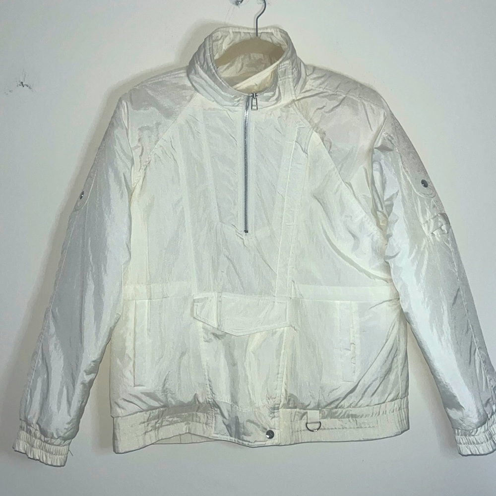 Andy Johns vintage white ski jacket 80s-90s